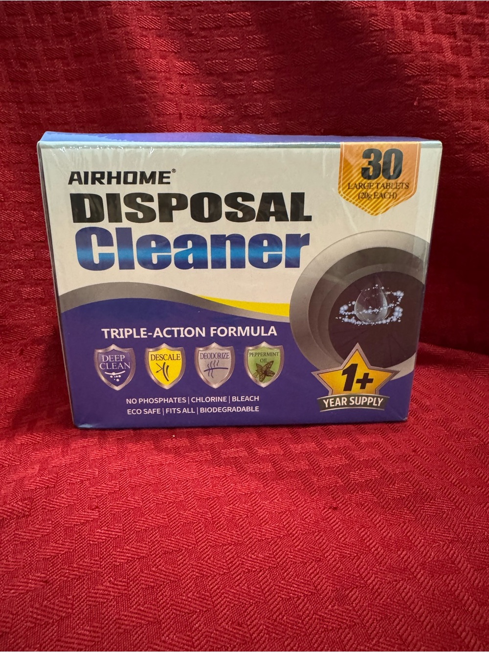 Blue Disposal Cleaner - Triple-Action Sink & Garbage Disposal Tablets